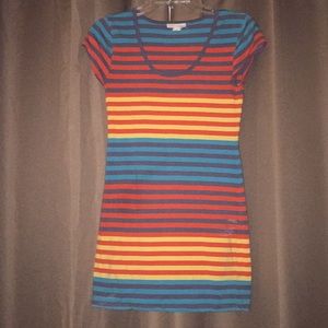 Multi colored stripe dress. (Offers)